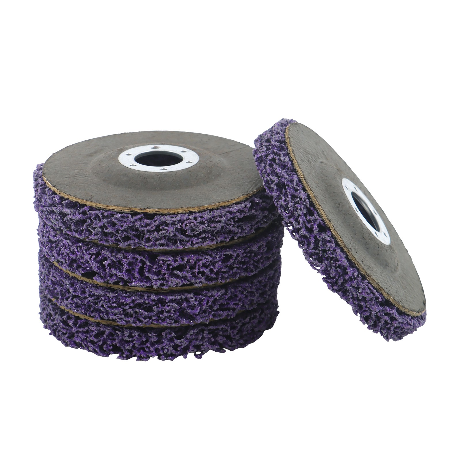 10 Pack: 4-1/2″ x 7/8″ Diamond Discs Stripping Wheel (5 pcs purple & 5 pcs blue)