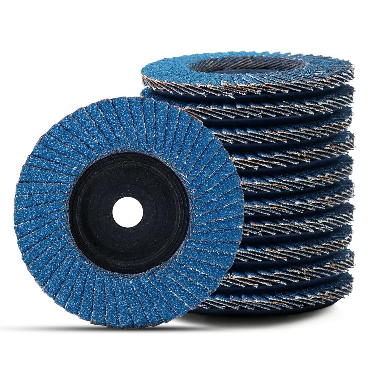20 Pack 3 inch Blue ZA Flap Discs 40 Grit Coarse Grade 75MM Flap Grinding Wheels