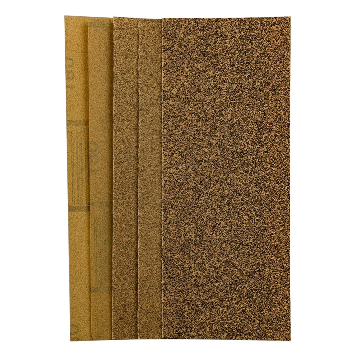 Sandpaper, 03039, Assorted Grits (40, 80, 120), 3 2/3 in x 9 in, 5 Sheets