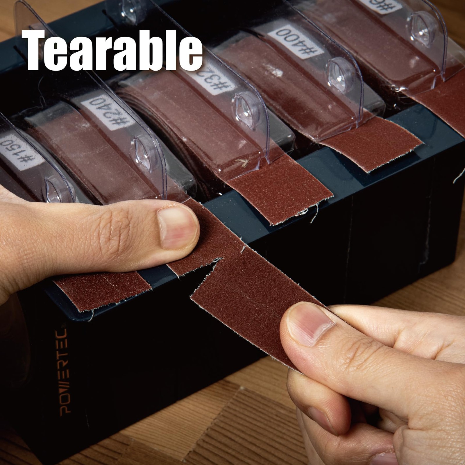 POWERTEC 4RA2101 Metal Boxed Abrasive Sanding Rolls for Automotive/Woodworking |
