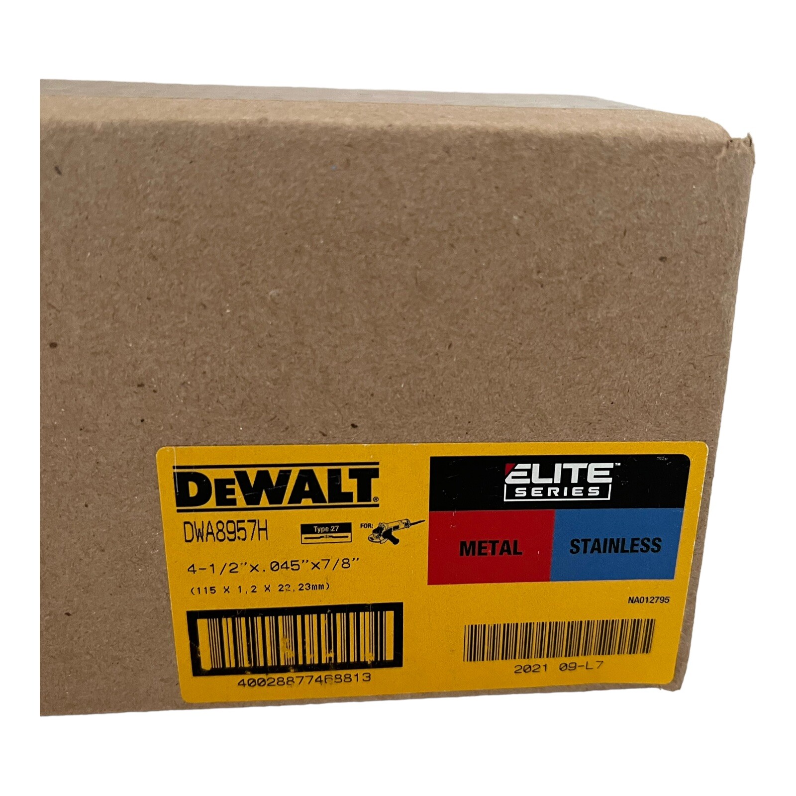 DeWalt DWA8957H 4-1/2″ x .045″ x 5/8″-11 T27 XP Mini Hub Cutting Wheel (10 pack)