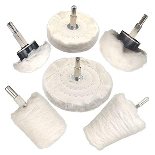 pcs Buffing Wheel for Drill,Buffing Pad Polishing Wheel Kits,Wheel Shaped 6