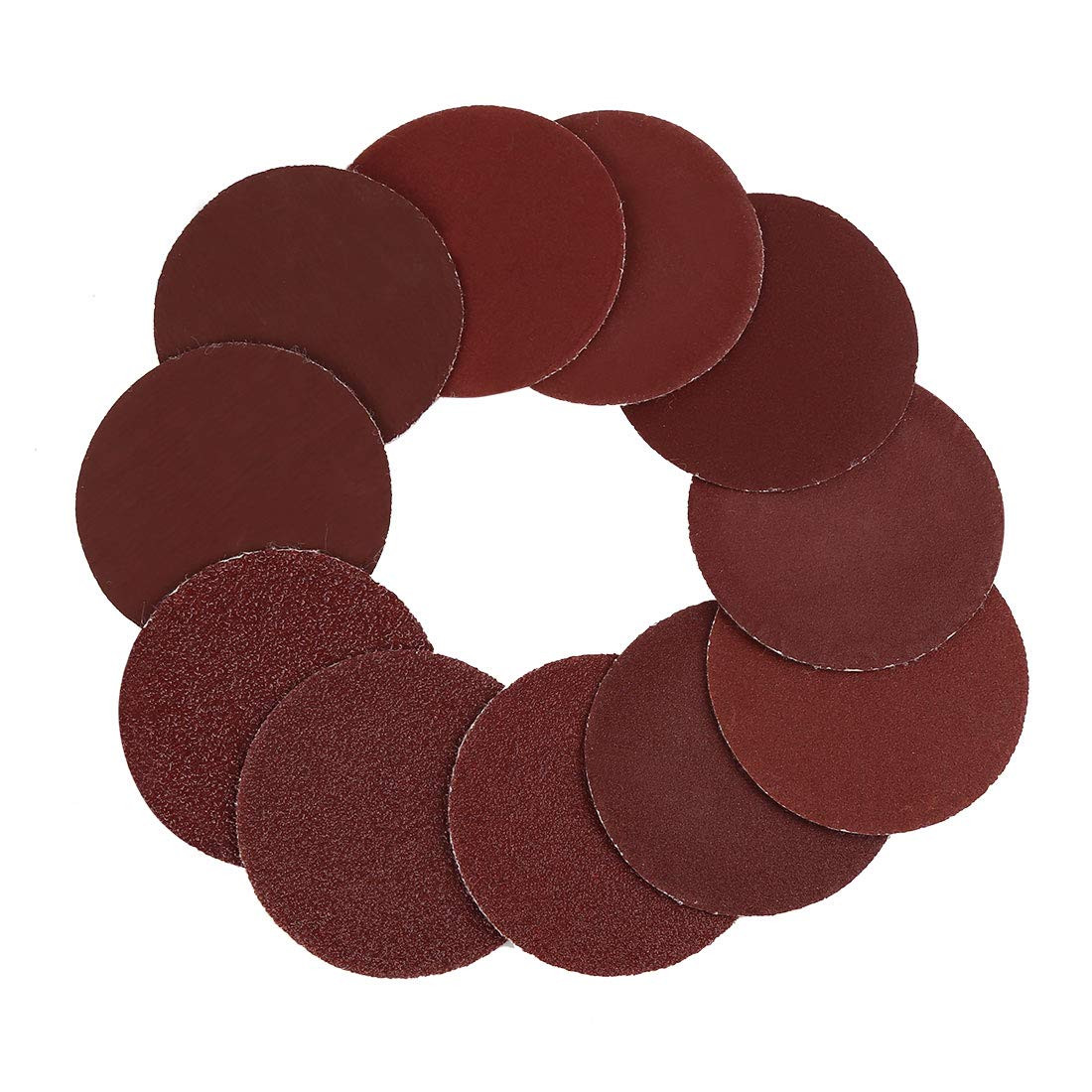 200Pcs 2 Inch Hook and Loop Sanding Discs Sandpaper 60 80 120 180 240 320 400 80