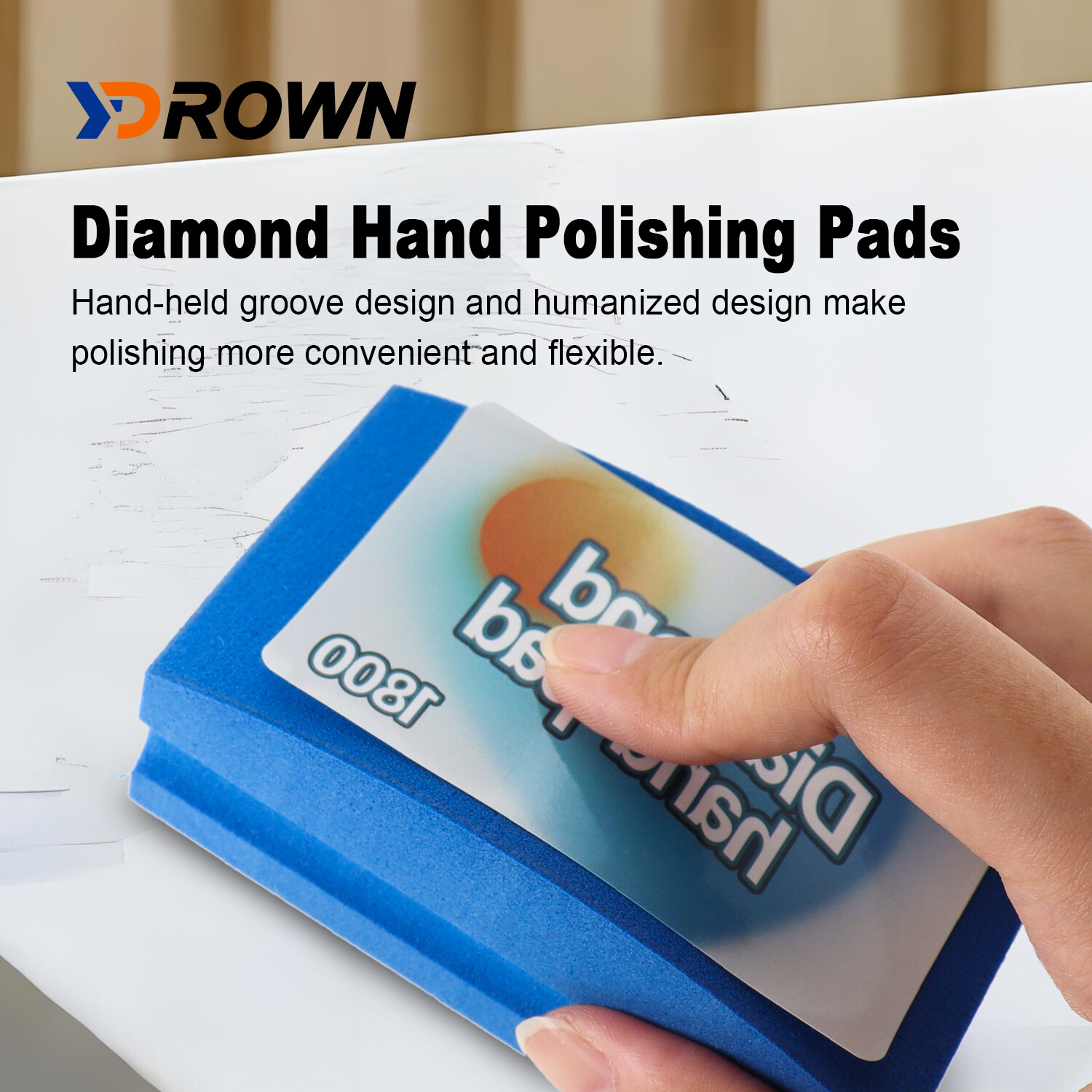 Resin Diamond Hand Polishing Pads for Stone Glass Ceramic Marble Granite Fine