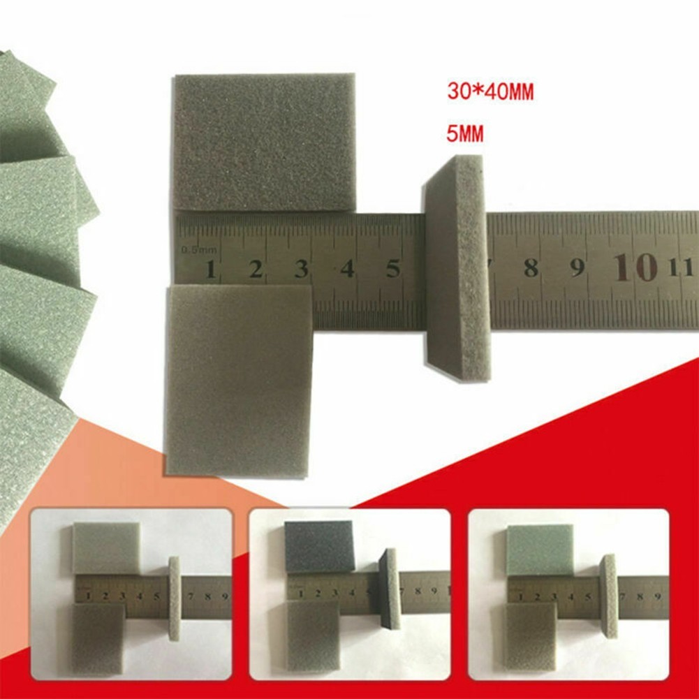 10pcs Foam Sanding Block Wet Dry Bodywork Fine Coarse Grit Sandpaper Sponge New