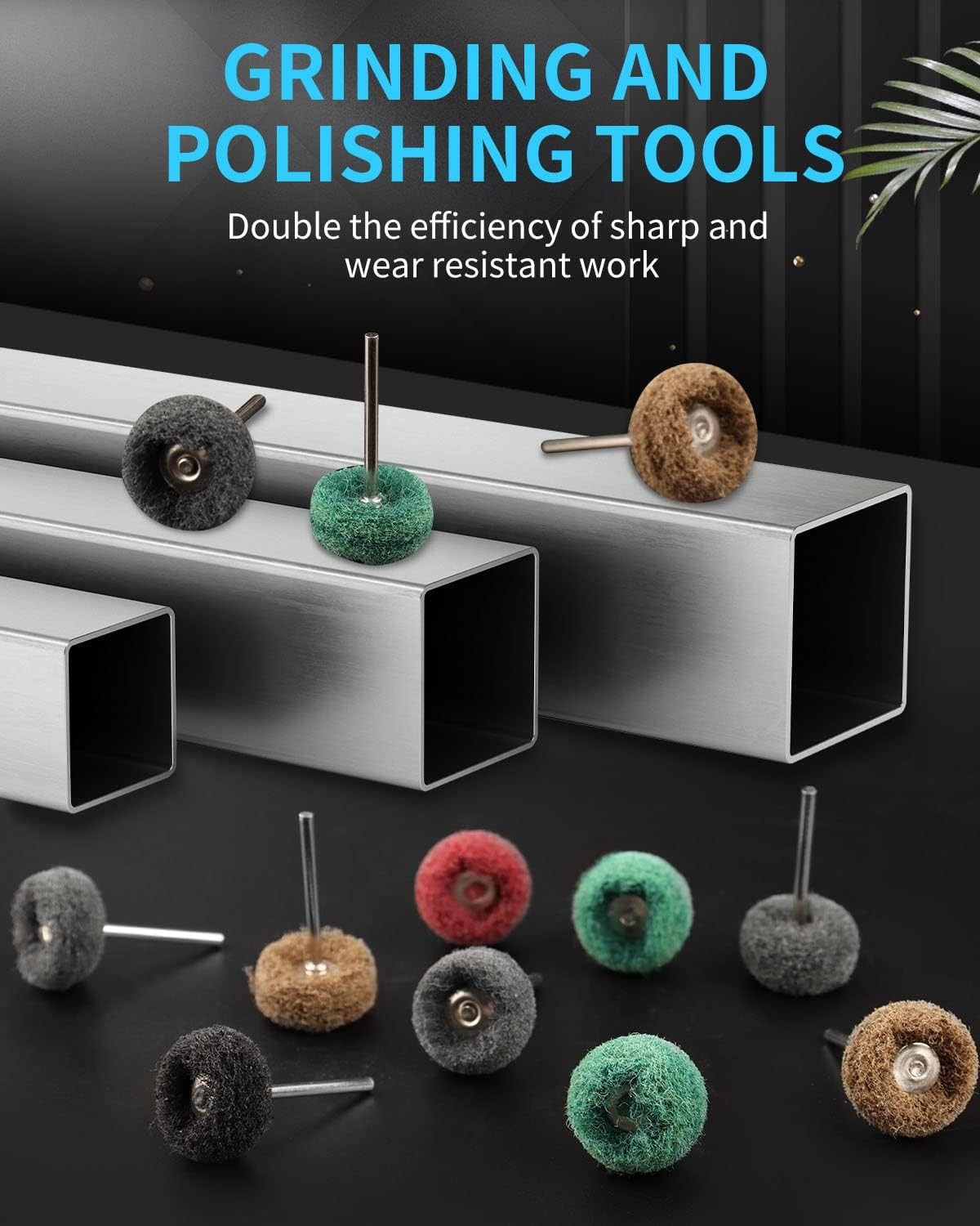 Rocaris 50 Pcs Abrasive Buffing Wheels, 1 inch 1