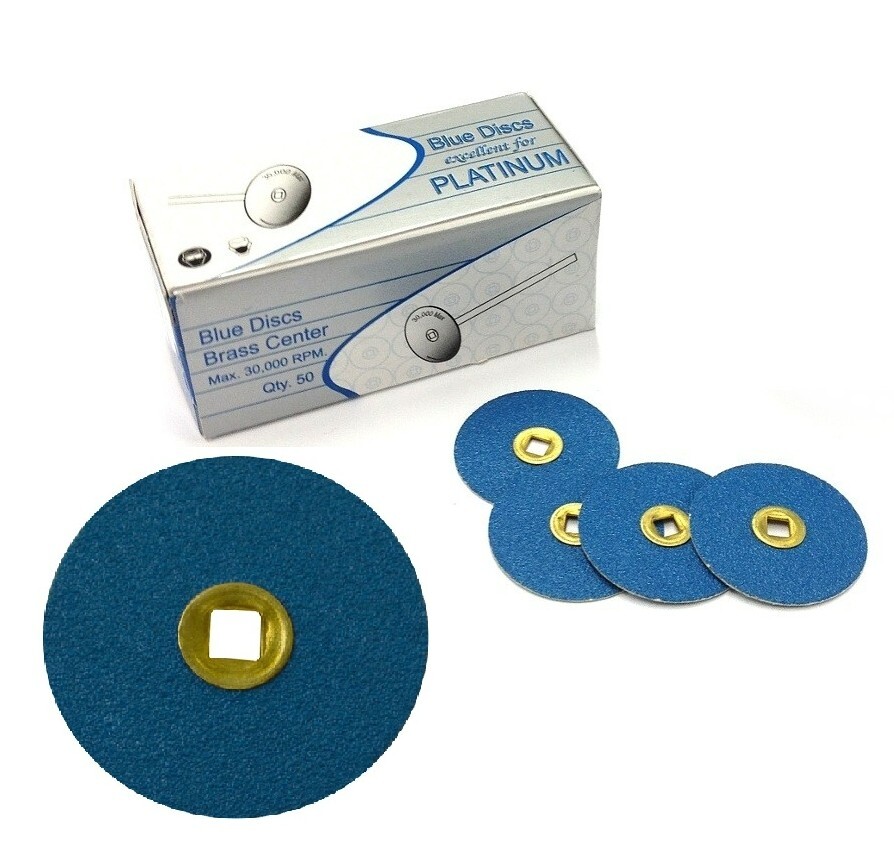 Blue Zirconia Discs sanding Platinum Gold Coarse 7/8″ Metal Center Snap On 50pc