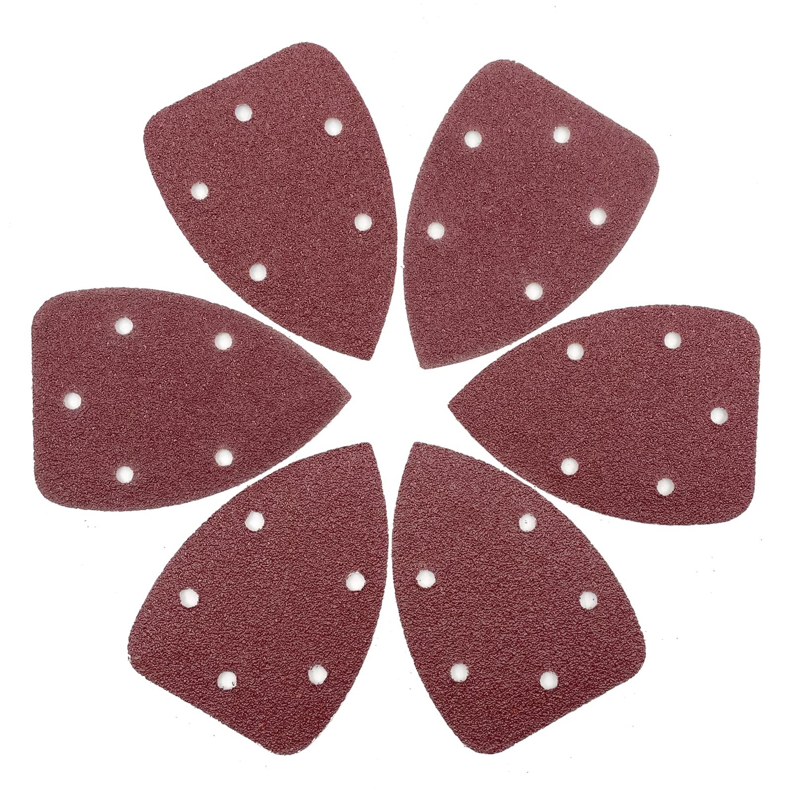 40 Grit Mouse Detail Sandpaper 50pcs Hook Loop 140mm Palm Sander Replacement Pad