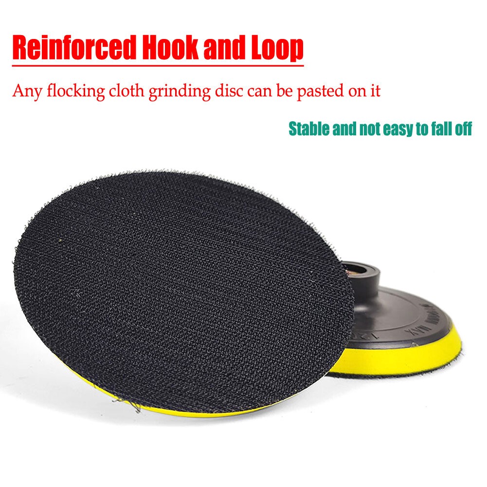 3/4/5/6/7 Inch Hook Loop Sand Polish Backing Pads M10/M14 Thread For Air Sander