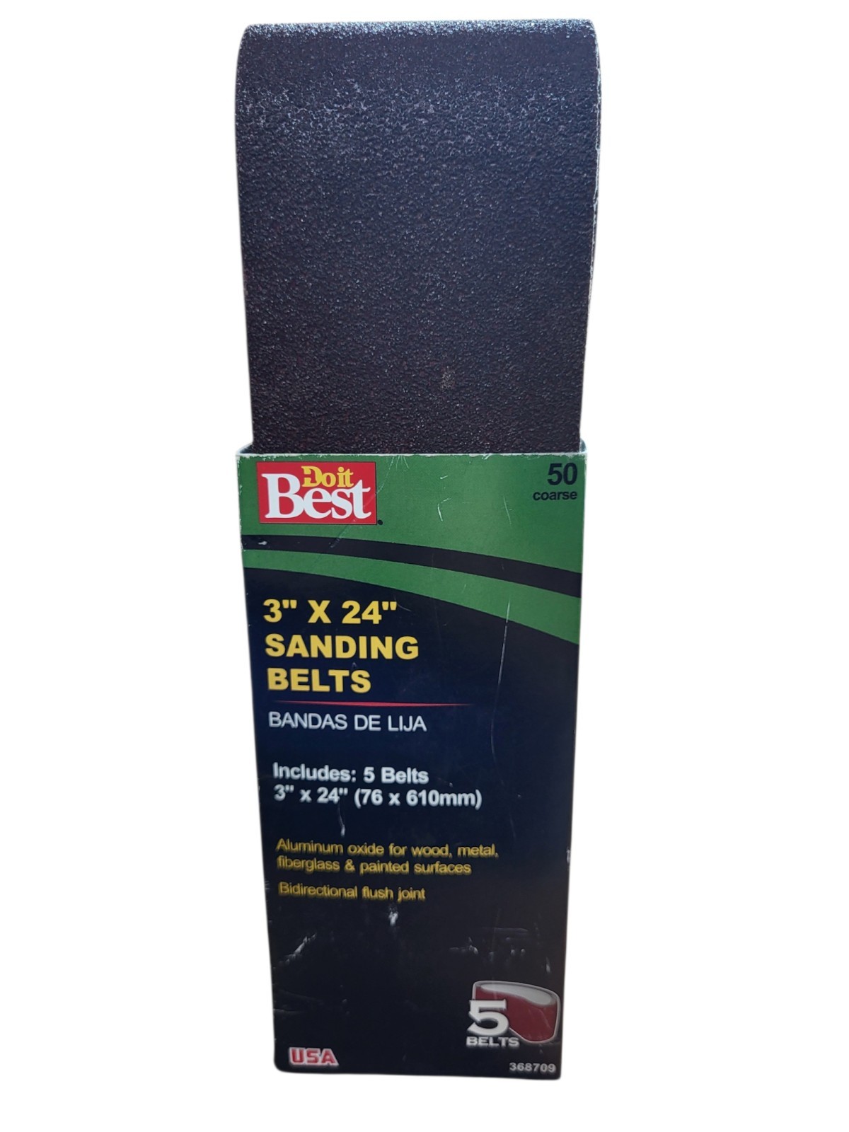 Do it Best 3″ x 24″ Dual Direction Sanding Belt 50 grit 5 Belts New free ship