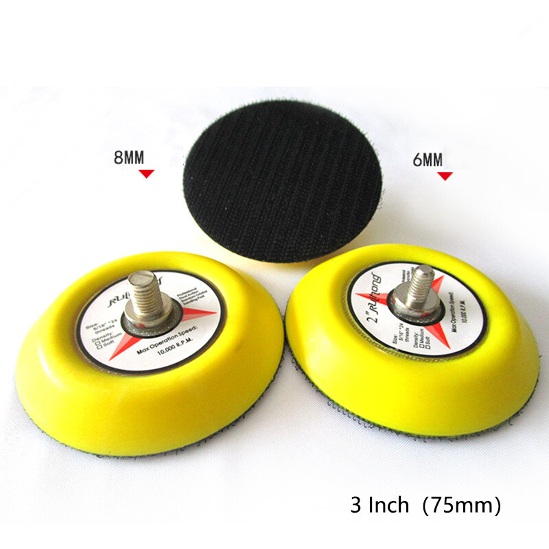 3″(75mm) Sanding Backing Disc Pad M6 M8 shank Sander Hook and Loop For Ridgid
