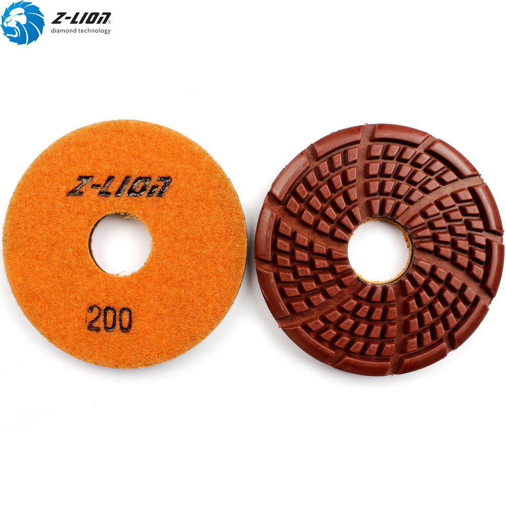 7Pcs Diamond Floor Polishing Pads 3.4” Grit 50-3000 for Concrete Marble Stone