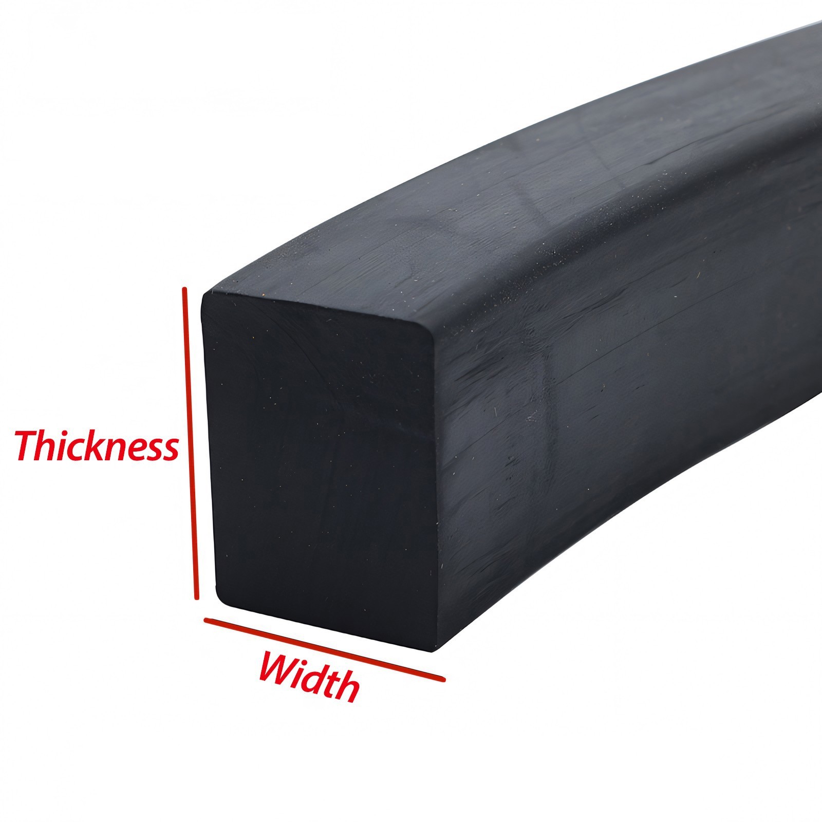 3mm to 70mm – Various sizes & Thicknesses – Solid Nitrile NBR Rubber Strip