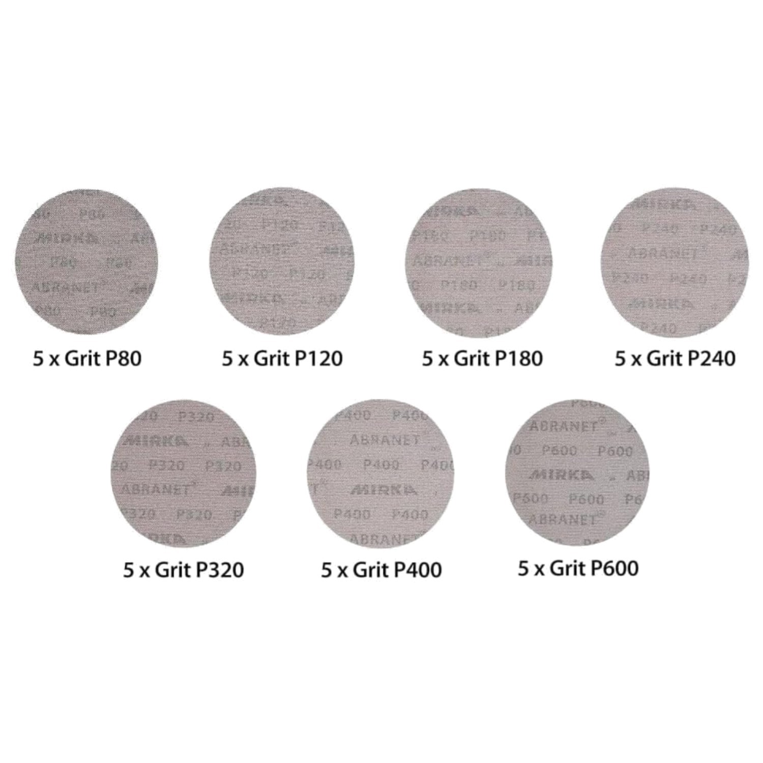 Professional 6″ Abranet Mesh Discs, 35 Ct