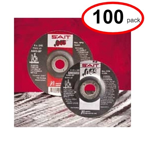 Sait 22047 – 6″x .045 x 7/8″ Type 27 Metal Cutoff Wheel – (100Pack)