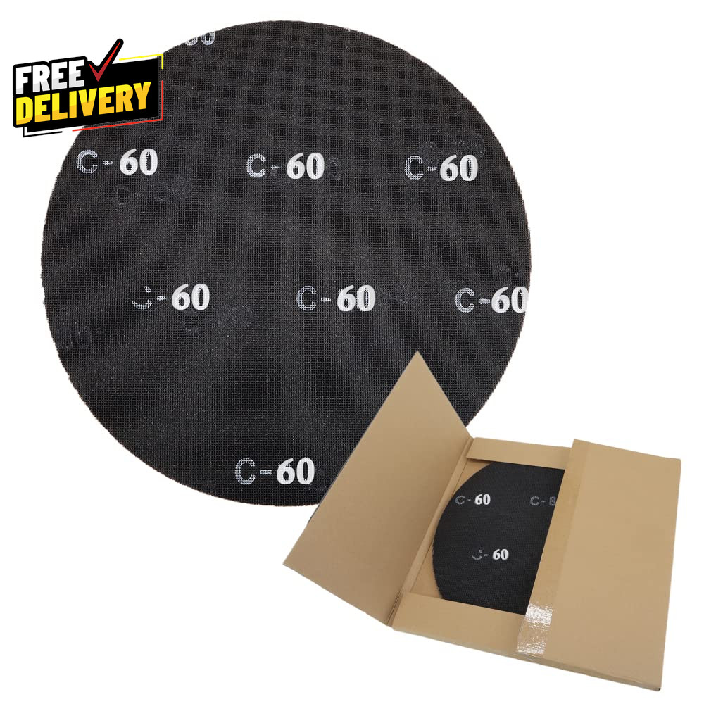 17 Inch Sanding Screen Discs 10 Pc 60 Grit Black Silicon Carbide Floor Sander