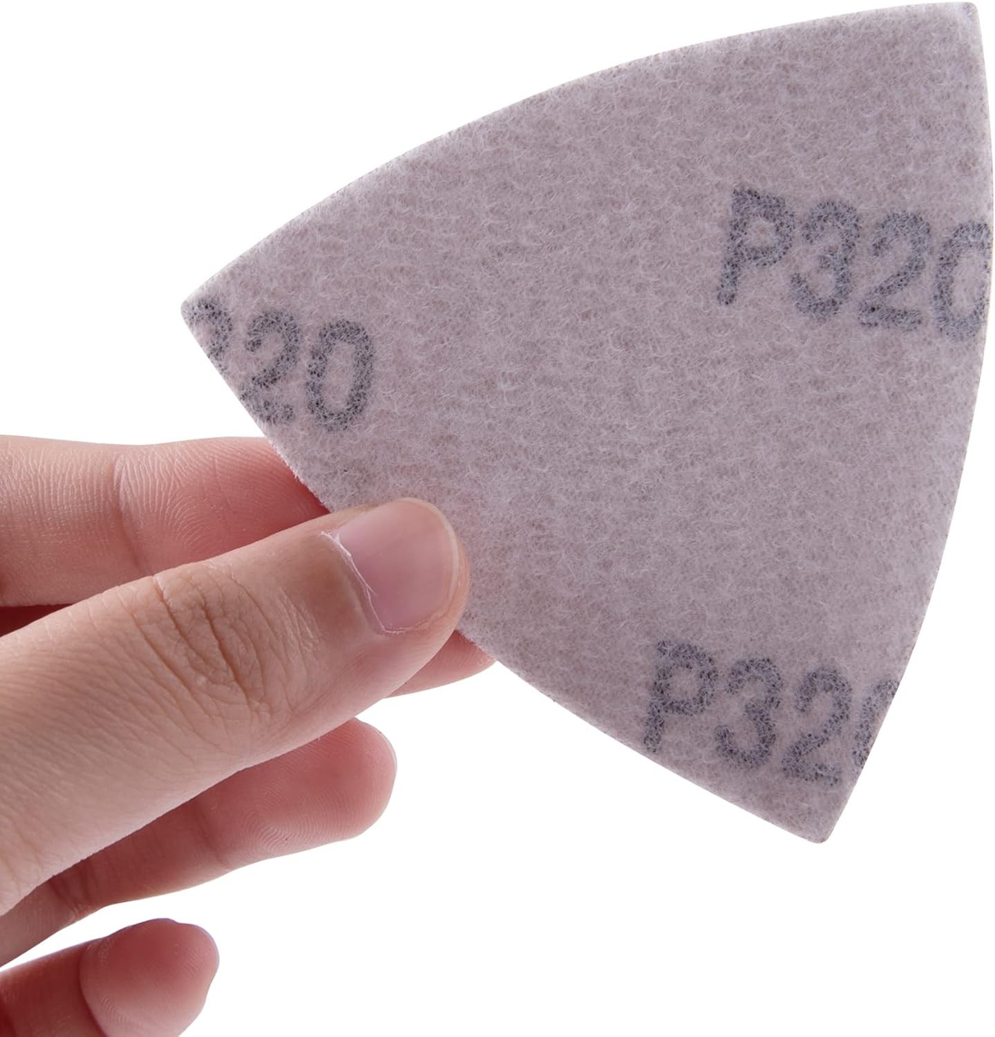 100 Pcs 3-1/8 Inch Triangle Sanding Pads Oscillating Multi Tool Sandpaper