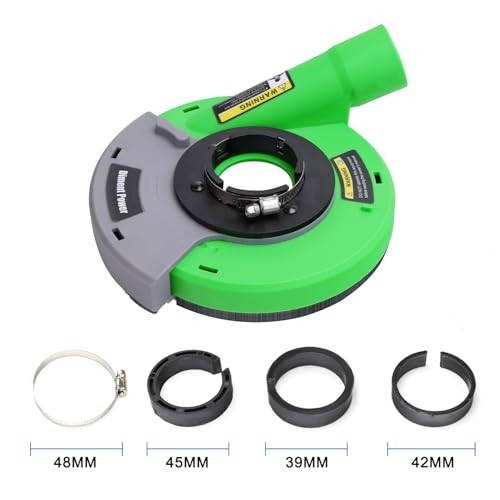 Universal Dust Shroud for 4.5″ & 5″ Angle Grinders + 5″ Diamond Grinding Wheel –