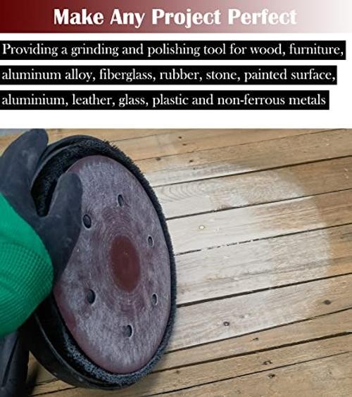 30 PCS 9″ 6 Hole Drywall Sanding Discs Set – 80 100 120 180 240 400 Grits
