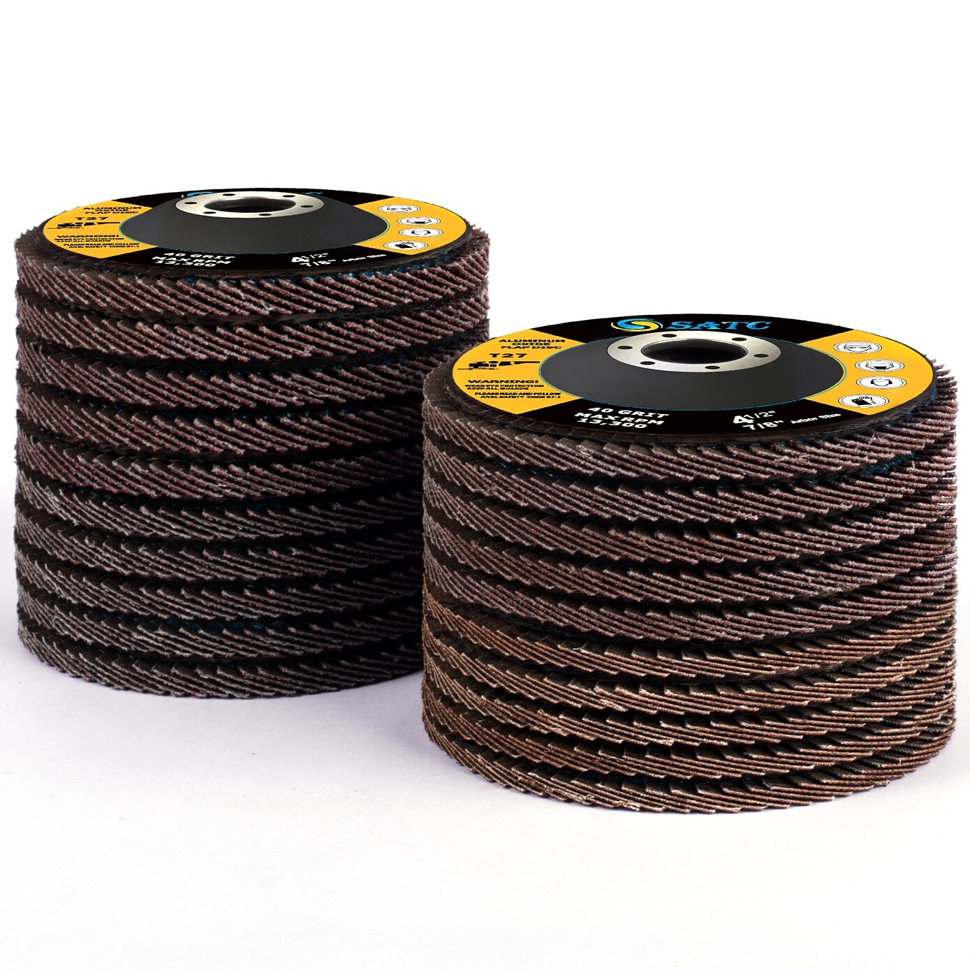 20x 4.5″ 4-1/2 Flap Disc 40 60 80 120 Grit Angle Grinder Sanding Grinding Wheels