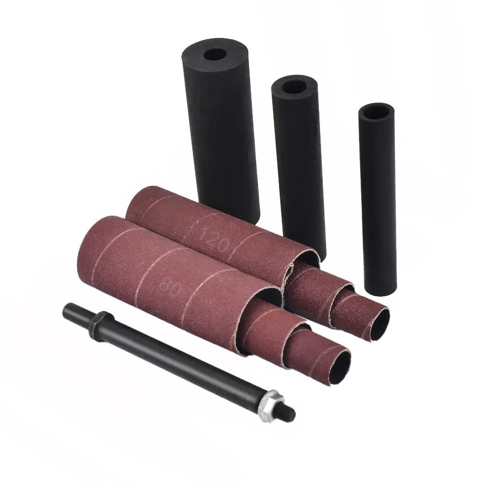 Spindle Sander Adaptor 41/2 X 1/2 With Rubber Sanding Drum Kit Od 3/4 1 11/2
