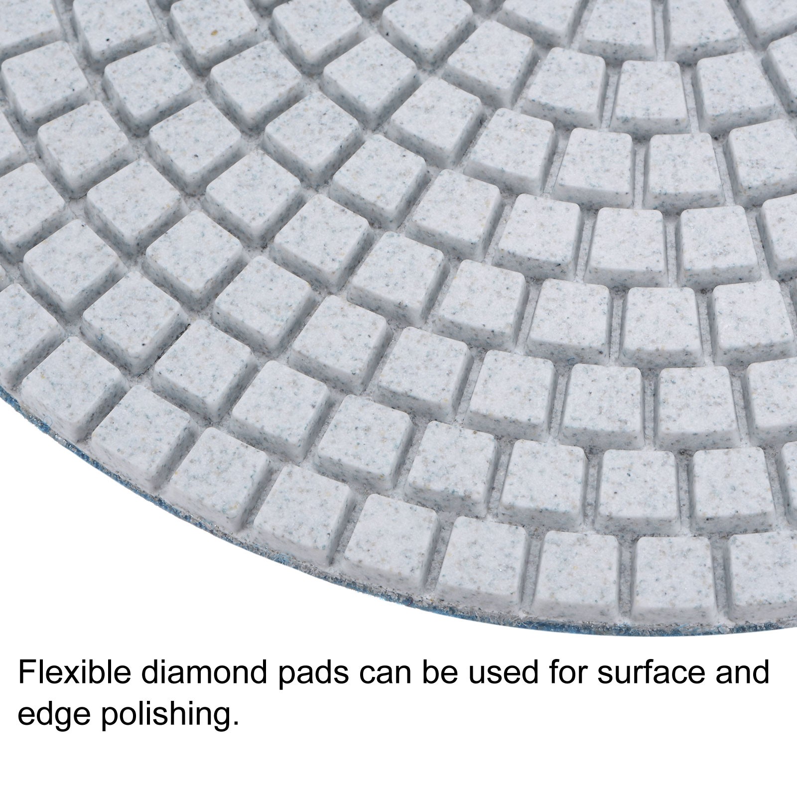 2pcs 7-Inch 50 Grits Diamond Polishing Pad Wet/Dry for Stone Concrete