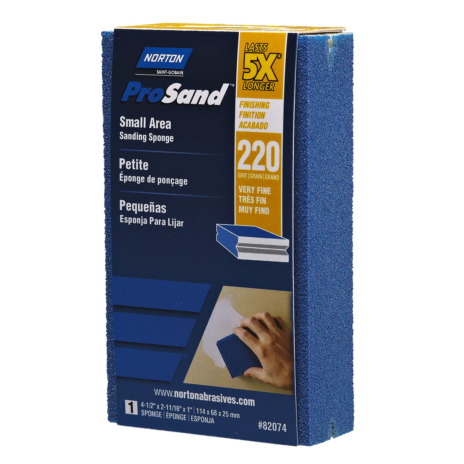 Norton ProSand 5X Small Area Sanding Spong 220G