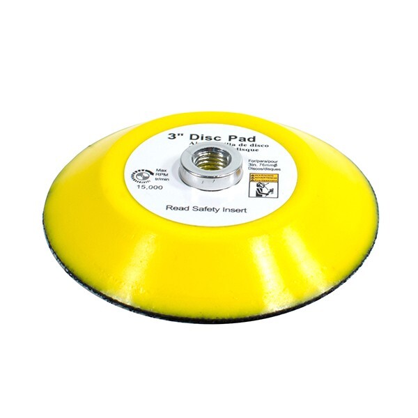 TGR 3″ Hook and Loop Sanding Backup Pad 5/16-24 Female Thread