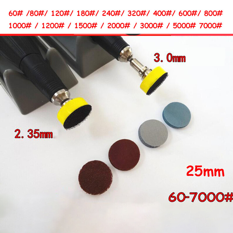 25mm 1″ Wet and Dry Sanding Discs Sandpaper 65-7000 Grit Hook and Loop Sand Pads