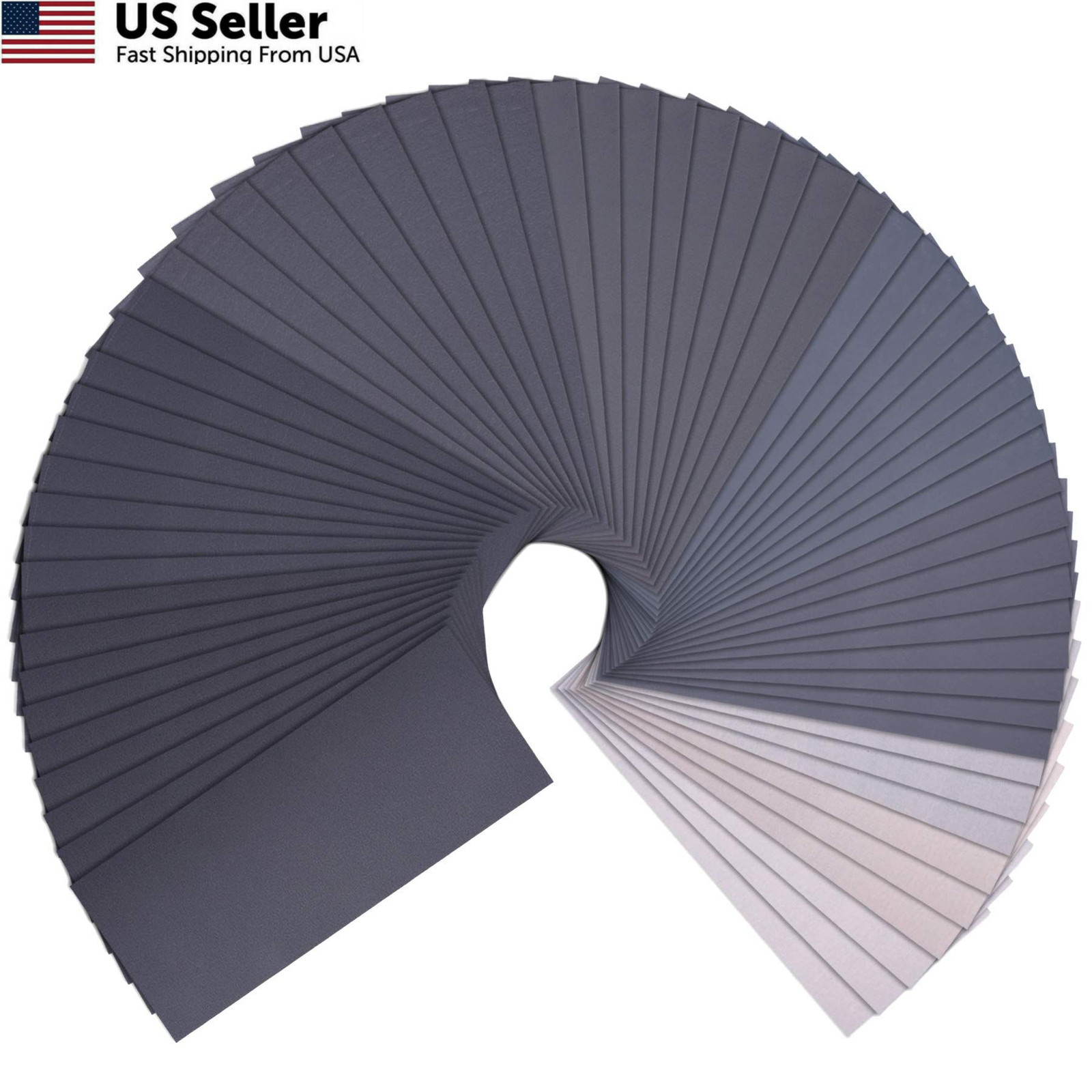 AUSTOR 63 Pcs Wet and Dry Sandpaper Assorted 1000, 9 x 3.6 inches,