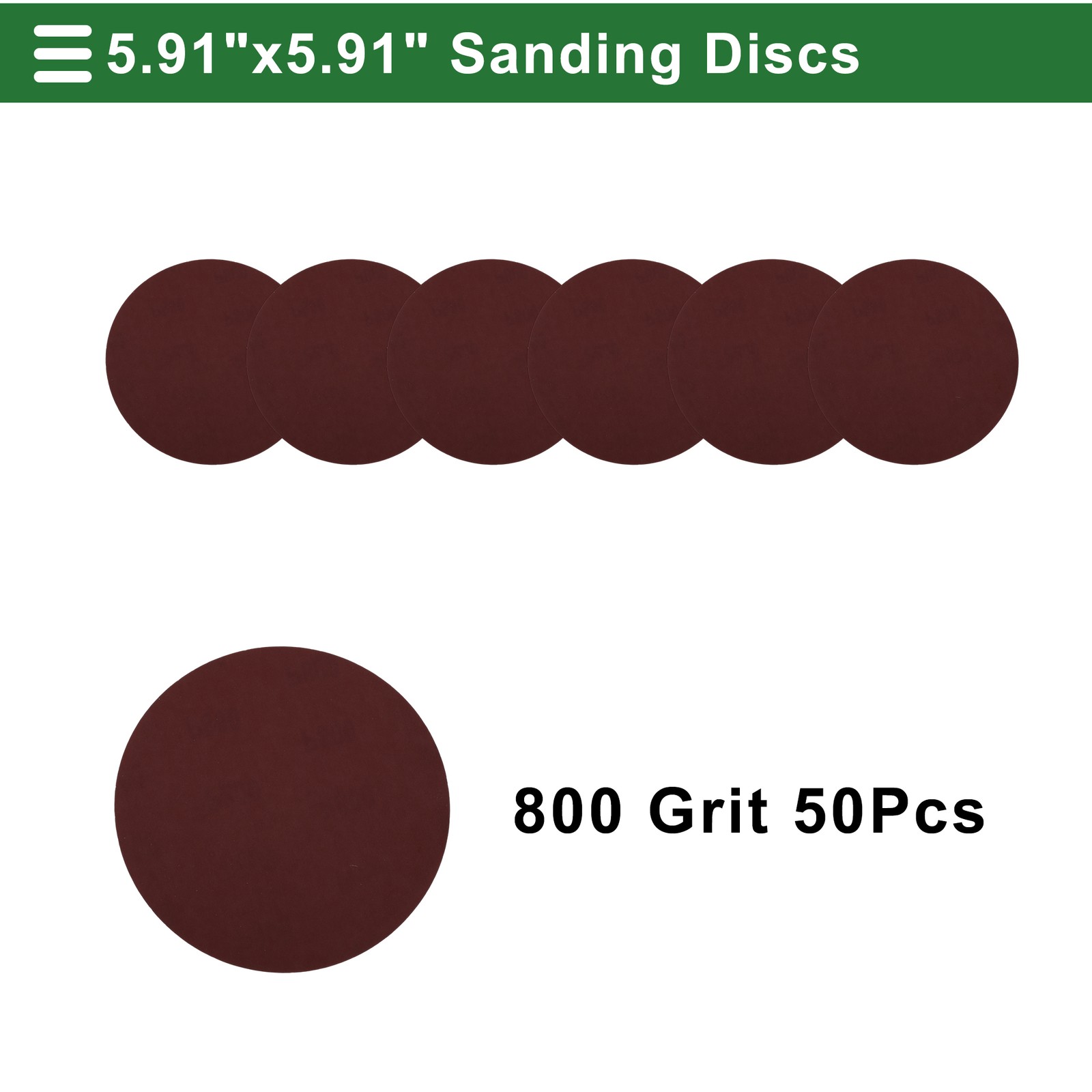 50 Pcs Sandpaper 800 Grit Hook and Loop Sanding Sheets Aluminum Oxide Red