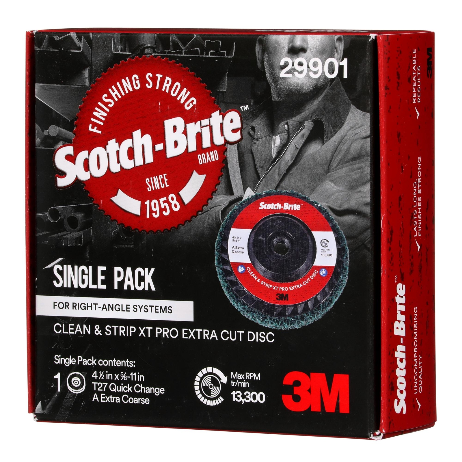 Scotch-Brite Clean and Strip XT Pro Extra Cut Disc, XC-DC, A/O ExtraCoarse