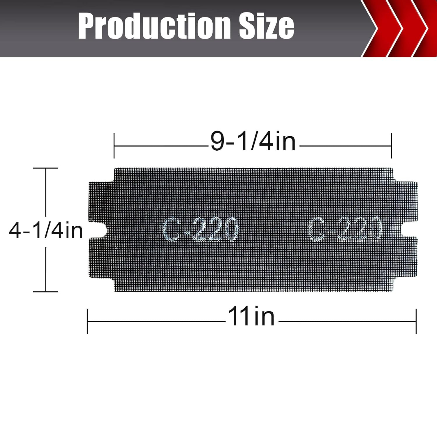 25 Pcs Sanding Screen Mesh Sheet, Drywall Sandpaper Assortment 80/100/150/180/22