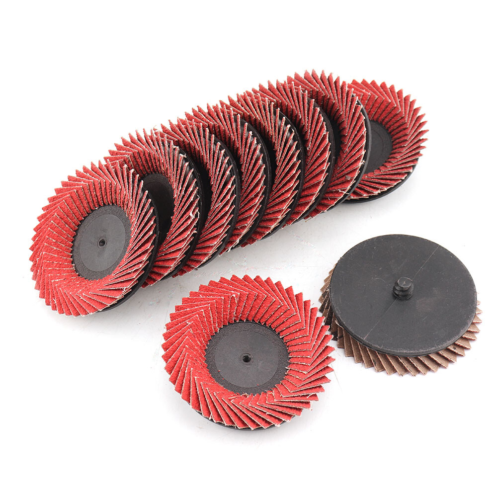 2″ 50mm Flap Sanding Disc R Type Roll Lock Twist Angle Grinder Buffing Wheel 60#