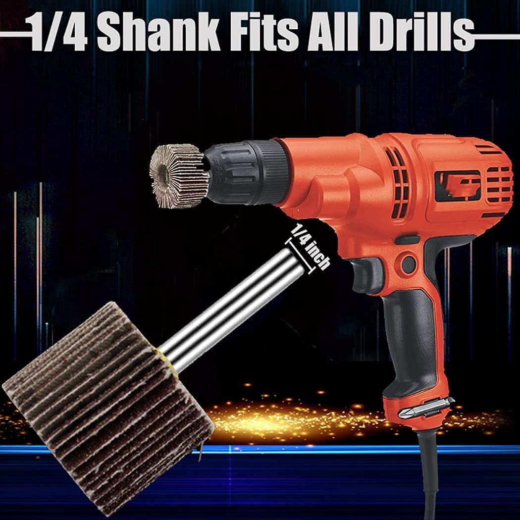 Versatile 20-Piece Abrasive Flap Wheel Set for Efficient Rust and Paint Removal