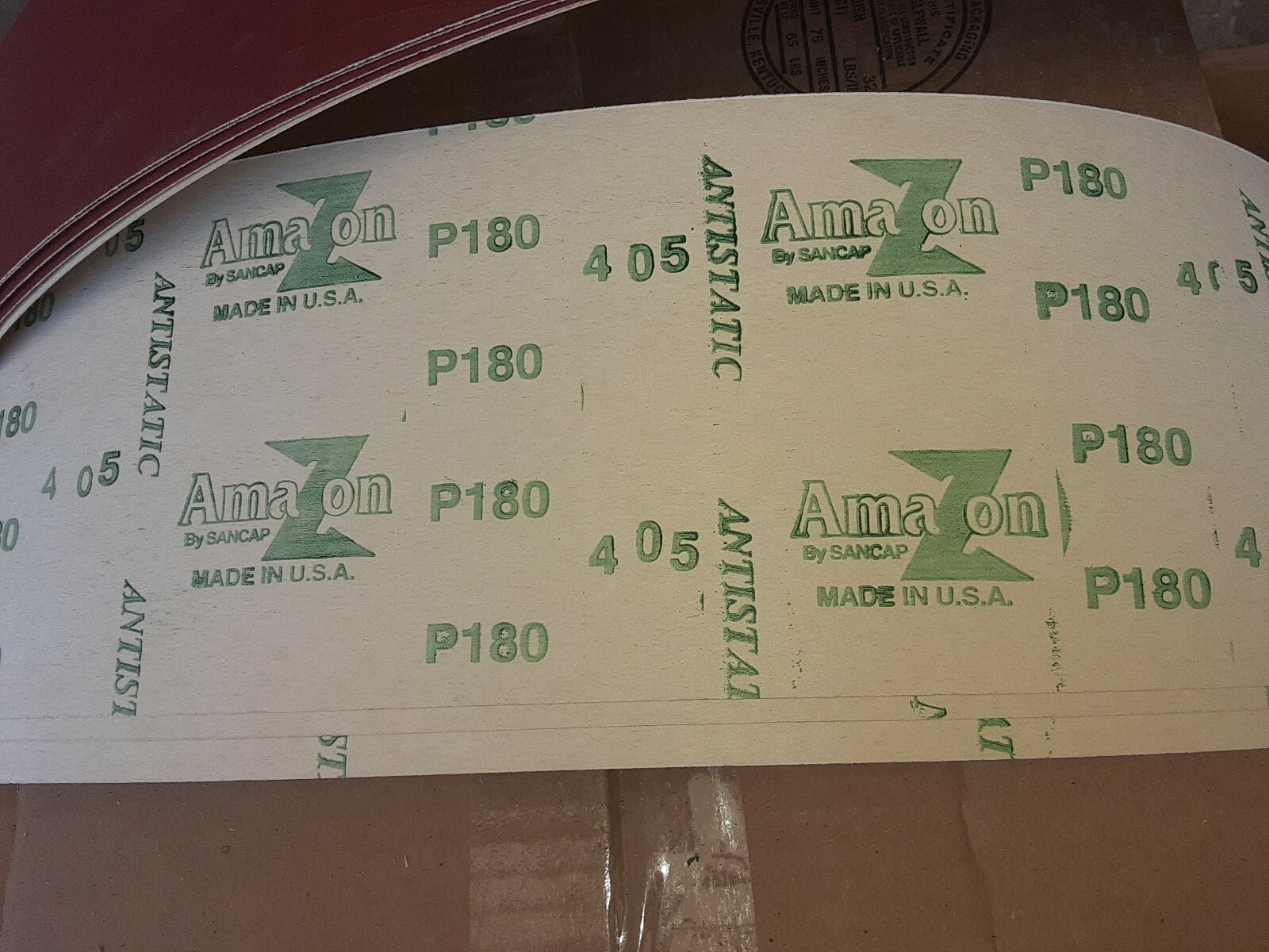 4 pcs 6″x307″ Sanding Belts P180 Grit Sander Abrasive Paper AMAZON SANCAP USA