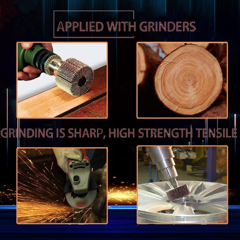 Versatile 20-Piece Abrasive Flap Wheel Set for Efficient Rust and Paint Removal