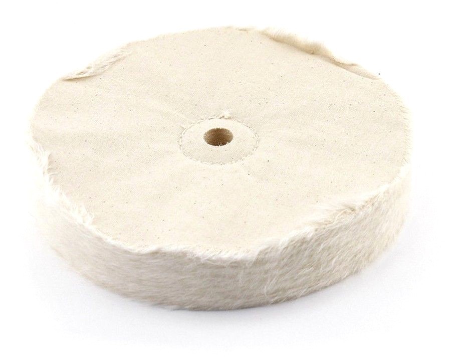 5pc 8″ Extra Thick Single Stitch Loose Cotton Buffing Polishing Wheel for Metals