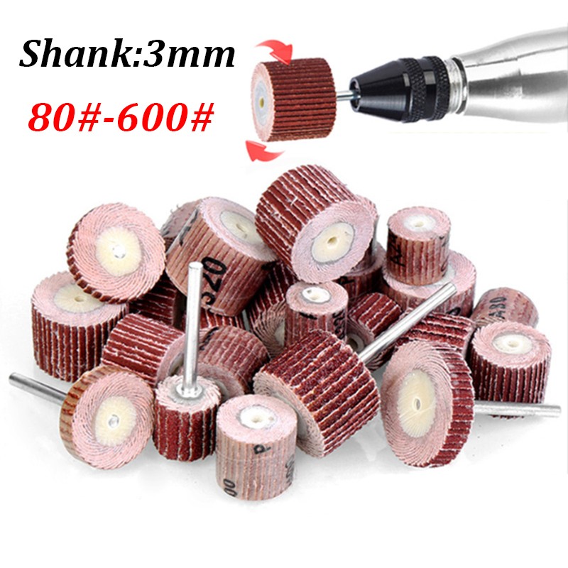 Active Handle Louver Grinding Head Sandpaper Cylindrical Grinding Head 8mm-20mm