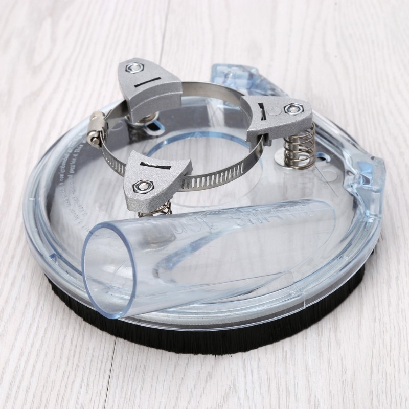 Dust Shroud Kit Dry Grinding Dust Cover for Angle Hand Grinder Clear 4″/ 5″