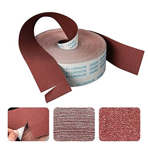 1000 Grit Sandpaper Roll, 1 metre x 115 mm Aluminum Oxide Emery Cloth Abrasiv…