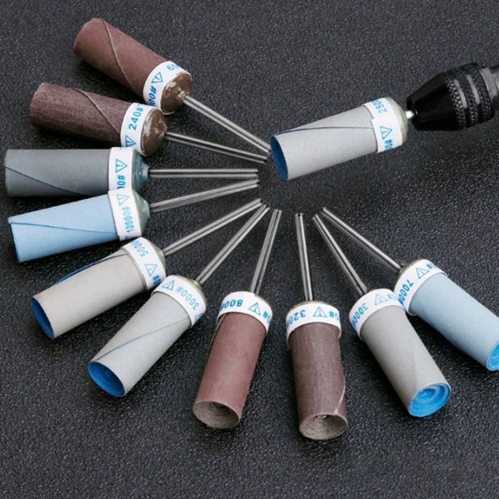 2.35mm Shank Sandpaper Polishing Rod Jade Grinding Wheels Head 180 – 10000Grit