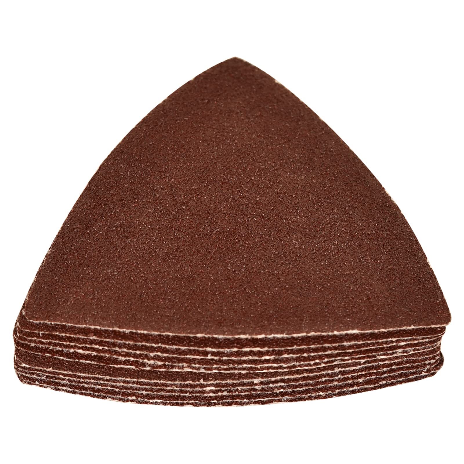 20 Pcs 60 Grit 80mm Triangular Multitool Sandpaper for 3-1/8″ Sanding Pads