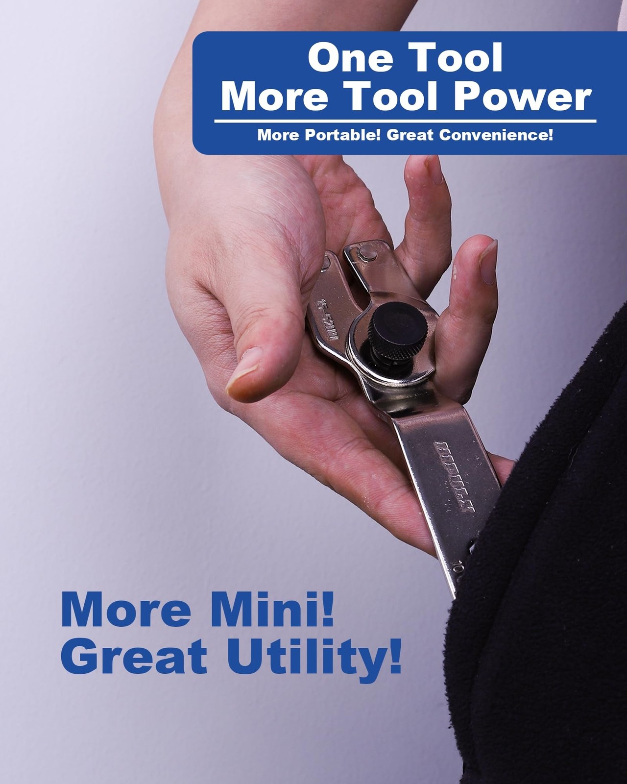4-in-1 Angle Grinder Wrench Multi-Function Pin Spanner Meduim Sliver Adjustable