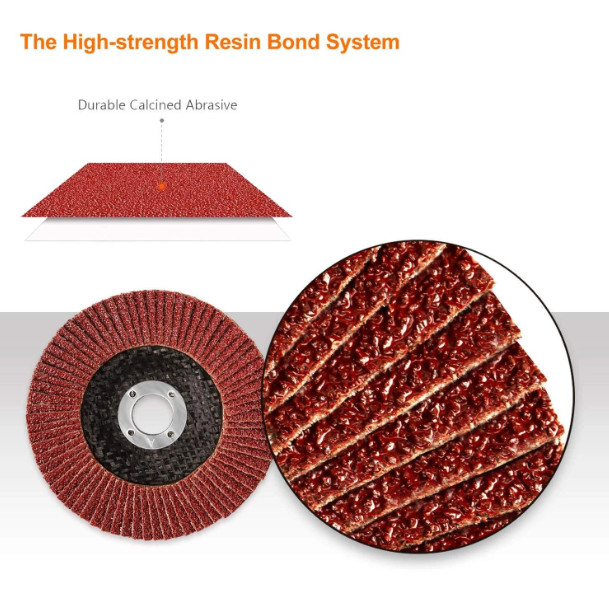 10PCS 4-1/2″ Ceramic Flap Discs T29 80 Grit 7/8″ Arbor Grinding Wheel For Metal