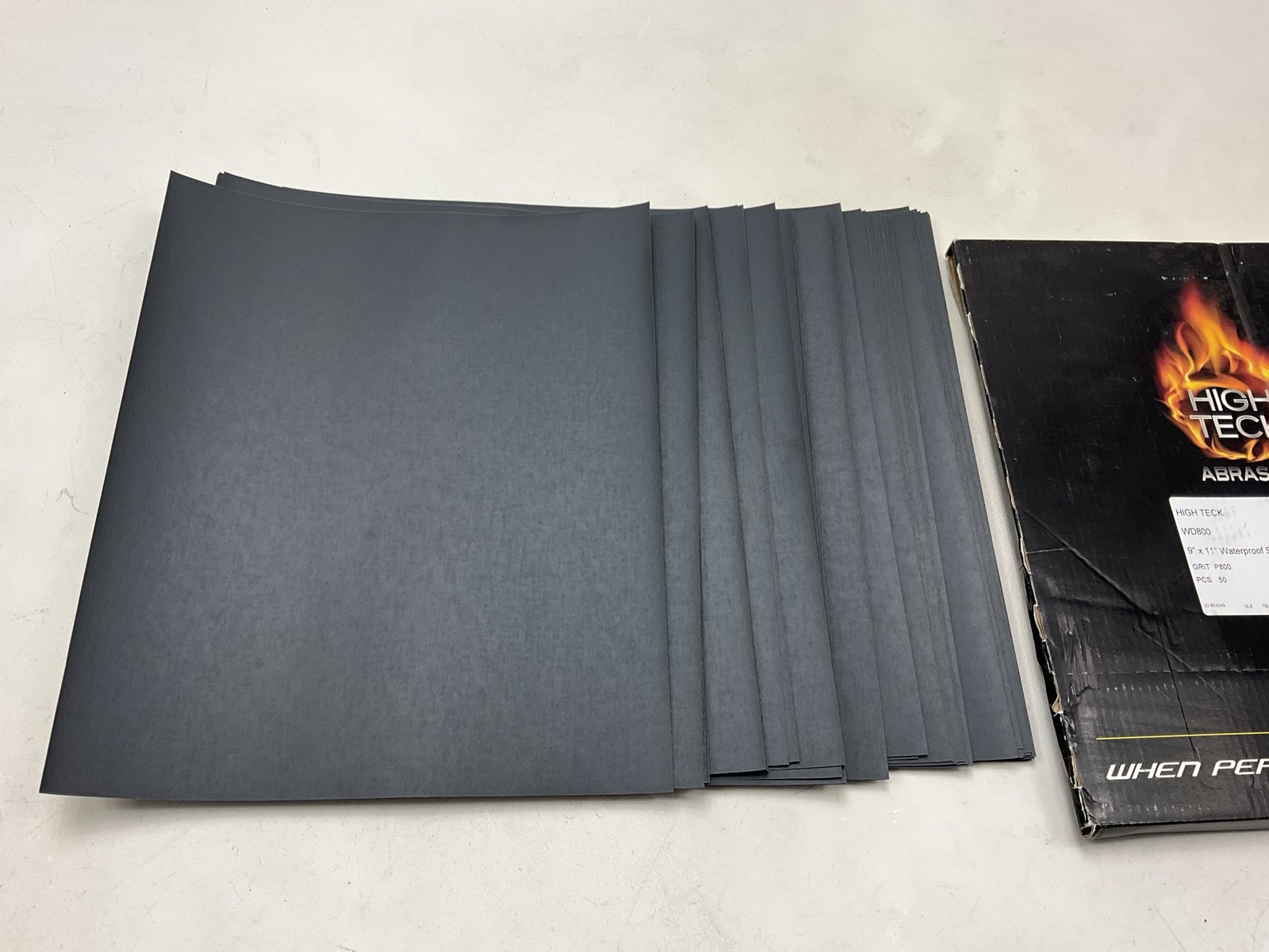 High Teck Abrasives 9″ X 11″ Waterproof Sandpaper Sheets, 800 Grit, 50 Sheets