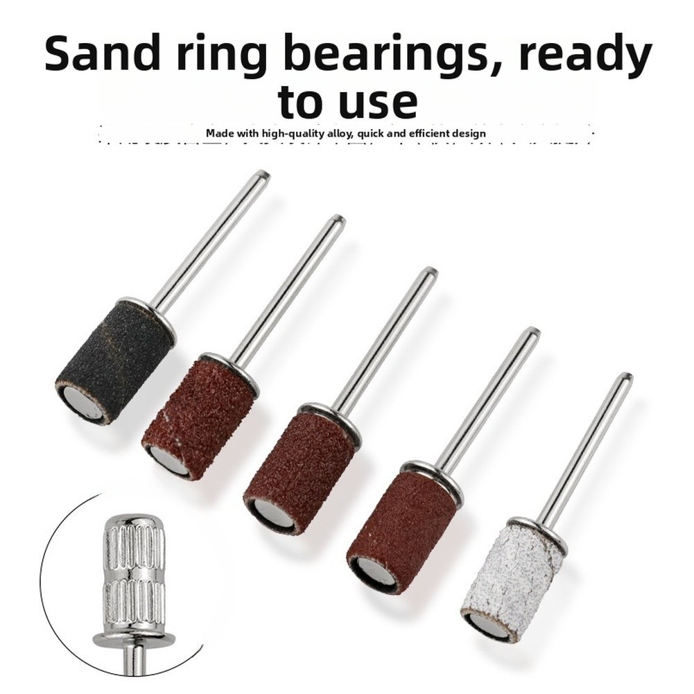 Nail Drill Sanding Bands 75 Pcs 80 120 180 Grit Resin Abrasive for Manicure Use