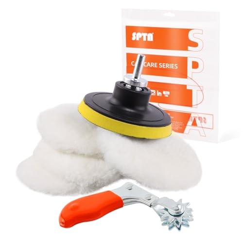 Wool Buffing Polishing Pad, 3 Inch (75mm) Lambwool Wool Buffing 80mm Sets