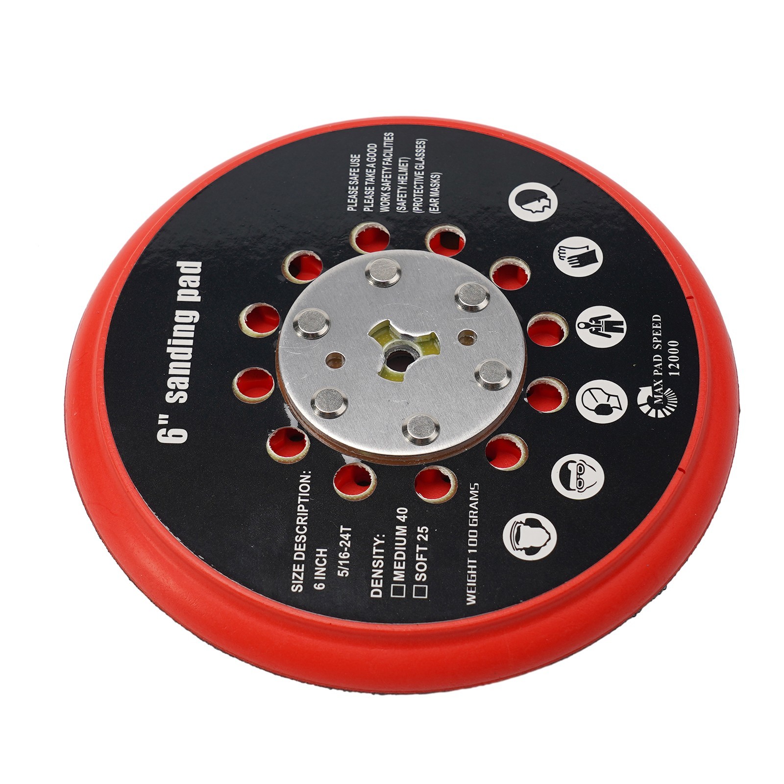 6 Inch Sanding Pad Medium And Multi-Hole Back-up For Bosch RSM6045 High Quality