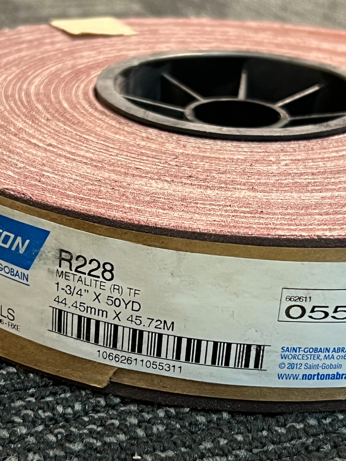 Norton Saint-Gobain Metalite Sanding Belt 1 3/4″ x 50 yards R228 150 Grit
